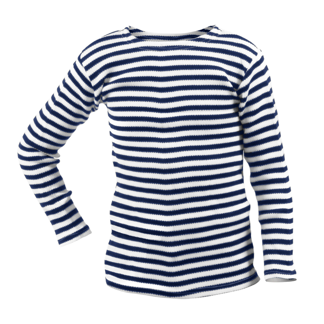 Тільник-светр теплий в'язаний Розмір XL: 46-48 Чорна смужка Одеські тільняшки, фото 1