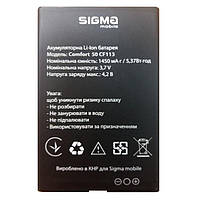 Аккумулятор АКБ (Батарея) Sigma Comfort 50 HIT2020 | CF113 (Li-ion 3.7V, 1450mAh)