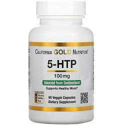 Амінокислота California Gold Nutrition 5-HTP 100 mg (90 капсул.)