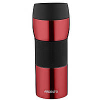 Термокружка Ardesto 450 мл, красная, нержавеющая сталь, термочашка для кофе/чая, кружка/чашка-термос