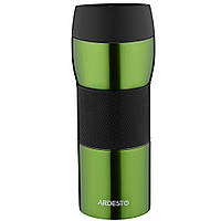 Термокружка Ardesto 450 мл, зеленая, нержавеющая сталь, термочашка для кофе/чая, кружка/чашка-термос