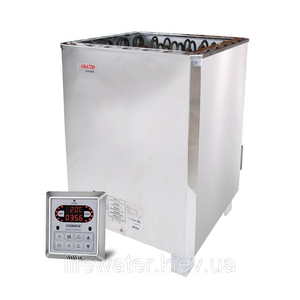 Електрокам'янка Amazon SAM-B12 12 кВт з виносним пультом CON6, фото 1