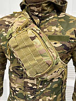 Нагрудная сумка Кордура 1000d Армейская сумка Мультикам тактическая военная набедренная сумка (DB-12873)