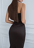 Шикарне жіноче плаття бюстьє Люкс чорне (різні кольори) ХС С М Л, фото 4