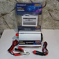 Инвертор автомобильный преобразователь напряжения 12V-220V-600W TECHNOMAX TM-9201 USB Автоприкуриватель