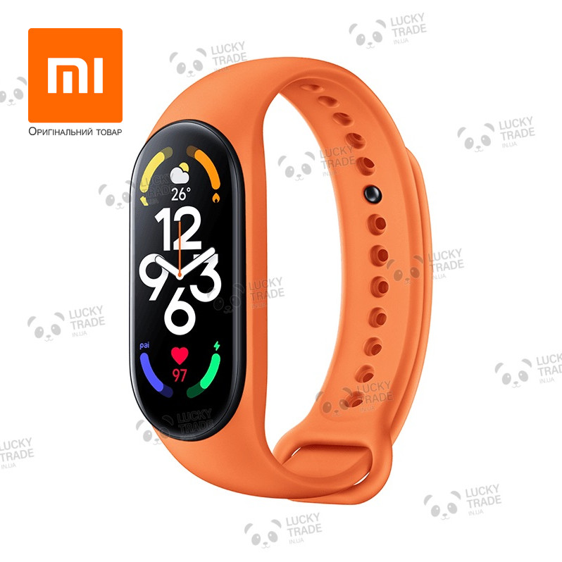 Оригінальний ремінець Xiaomi Mi Band 7 силіконовий браслет Сяомі Помаранчевий (M2142AS1 BHR6110CN) 2591P