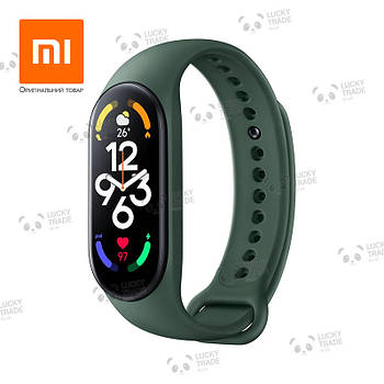 Оригінальний ремінець Xiaomi Mi Band 7 силіконовий браслет Сяомі Темно-м'ятний (M2142AS1 BHR6113CN) 2591P