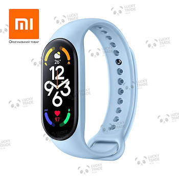 Оригінальний ремінець Xiaomi Mi Band 7 силіконовий браслет Сяомі Світло-блакитний (M2142AS1 BHR6111CN) 2591P