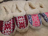 Тапочки з овечої шерсті-"Вишивка"., фото 5
