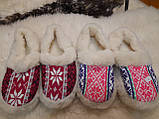 Тапочки з овечої шерсті-"Вишивка"., фото 7