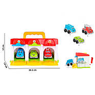 Іграшковий "Гараж ТехноК" з машинками, фото 2