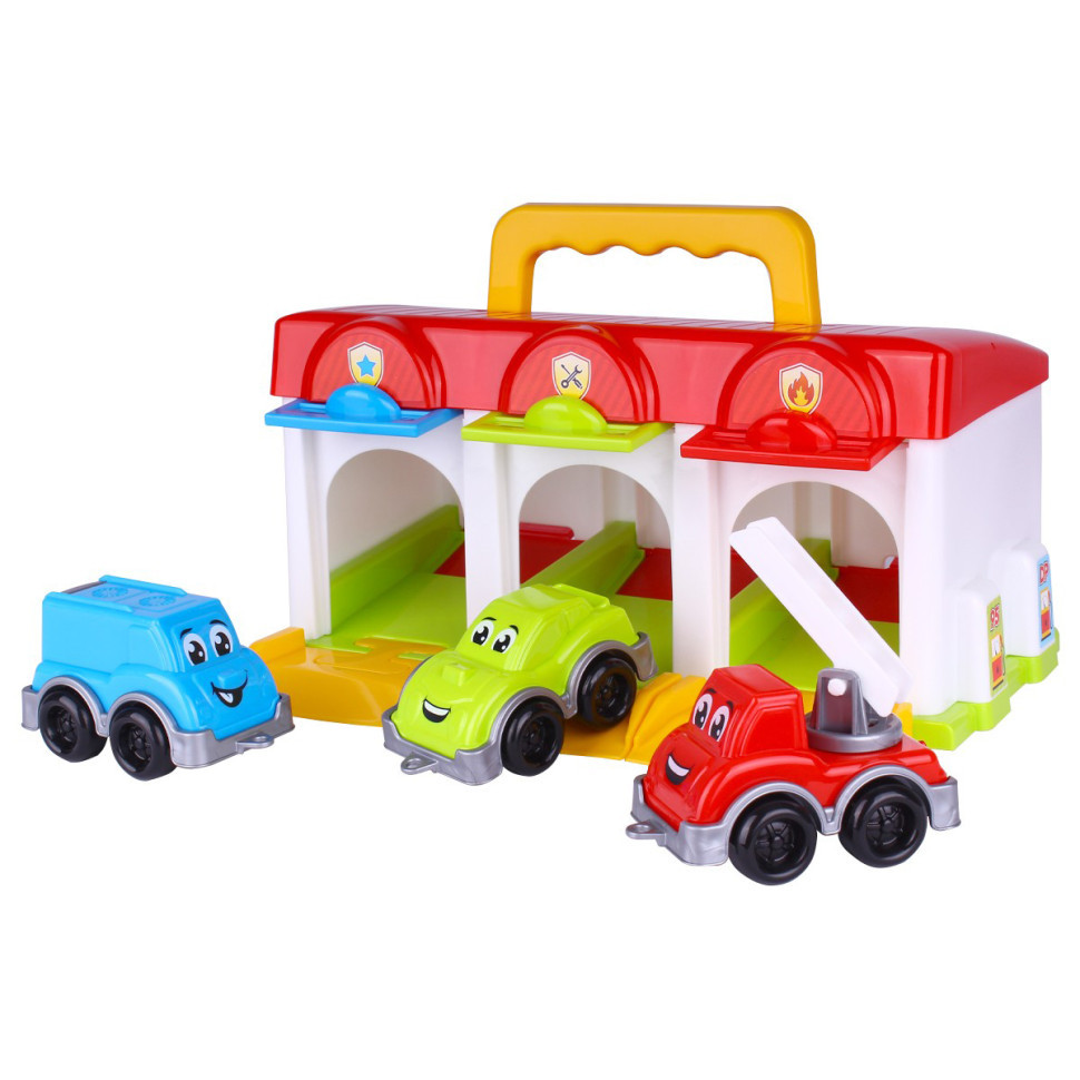 Іграшковий "Гараж ТехноК" з машинками, фото 1