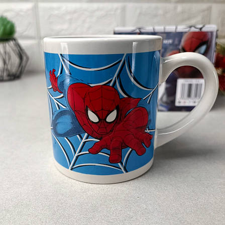 Подарункова дитяча чашка 240 мл для хлопчиків Spider-Man у подарунковій упаковці, фото 1
