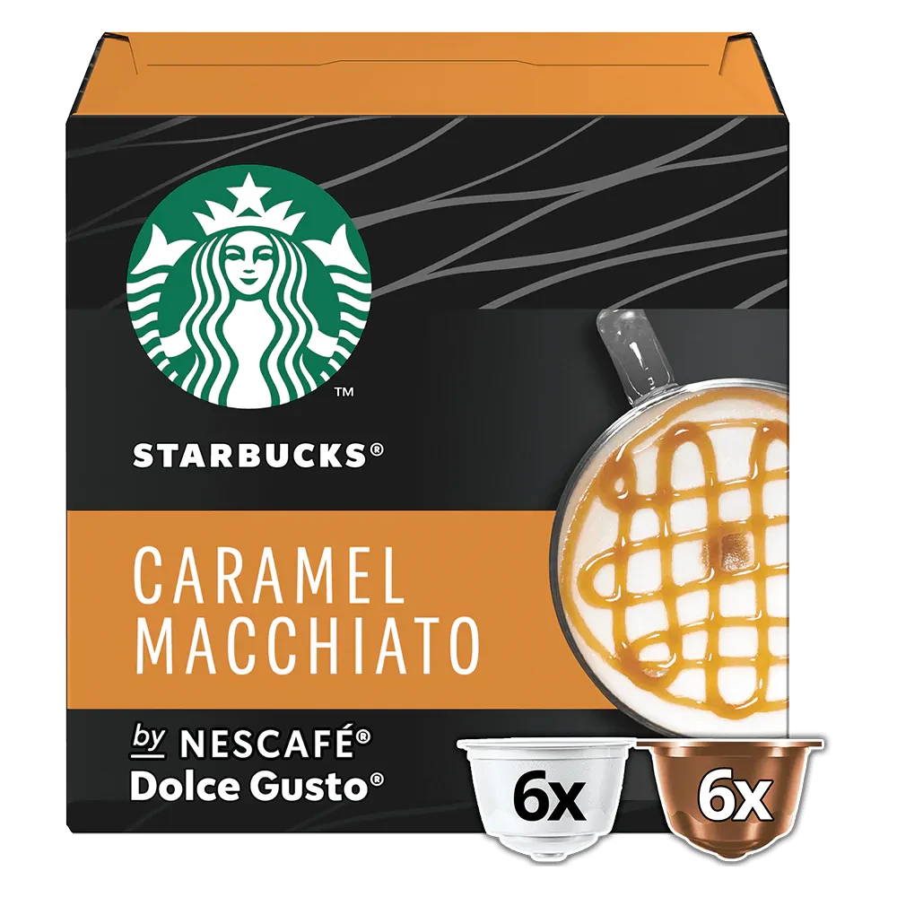 Кава в капсулах Дольче Густо- Dolce Gusto Starbucks Latte Caramel (12 капсул = 6 порцій)