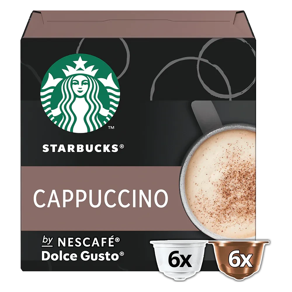 Кава в капсулах Дольче Густо - Dolce Gusto Starbucks Cappuccino (12 капсул = 6 порцій)