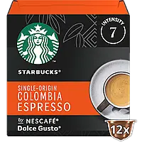 Кофе в капсулах Дольче Густо - Dolce Gusto Starbucks Colombia (12 порций)