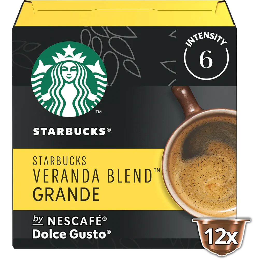 Кава в капсулах Дольче Густо - Dolce Gusto Starbucks Americano-GRANDE Veranda Blend (12 порцій)