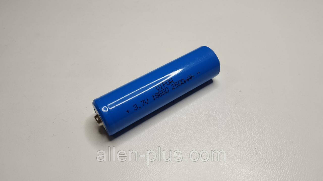 Акумулятор ViPOW Li-Ion 18650 3,7V 2500 mAh, опуклий плюс