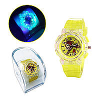 Детские наручные часы с подсветкой "Щенячий патруль (Paw Patrol)" в стильной прозрачной коробочке Крепыш\Кремез
