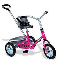 Дитячий металевий велосипед 'Зукі' з багажником, рожевий, 16 міс.+