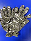 Набір флісовий Шапка баф рукавички Зимовий піксель, фото 2