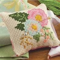 Набір для вишивання хрестиком Подушечка для голок Квіти