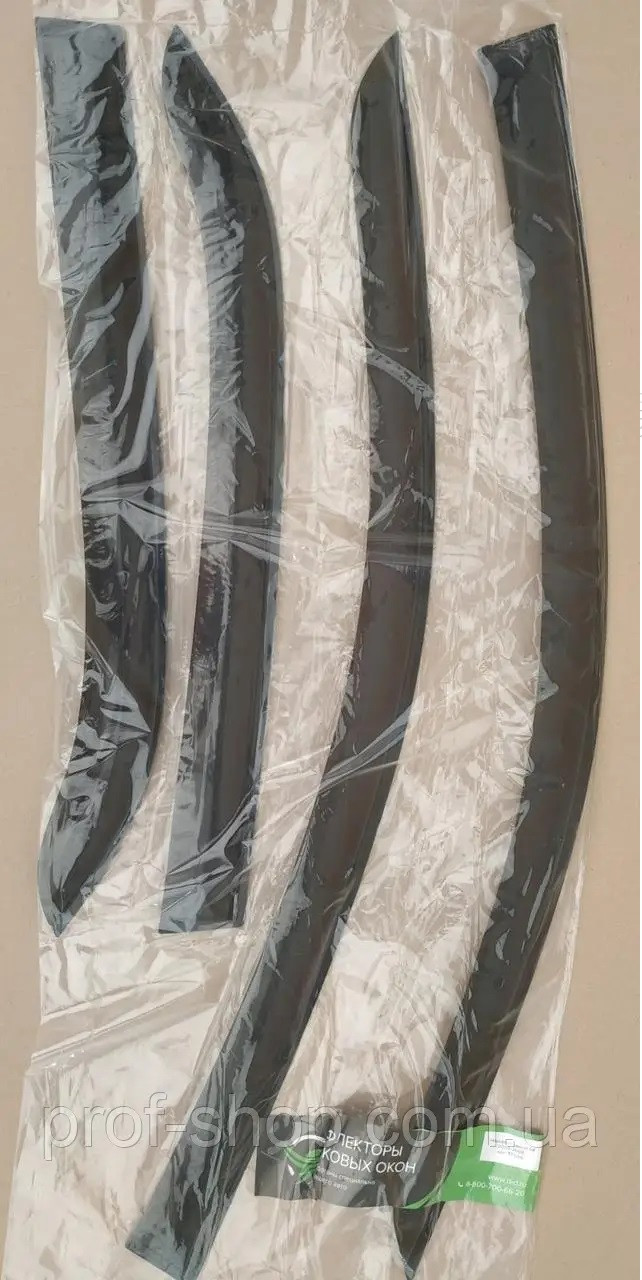 Вітровик (дефлектор) вікон Mitsubishi Lancer седан 2003-2006 (виробництво Cobra Tuning), фото 1