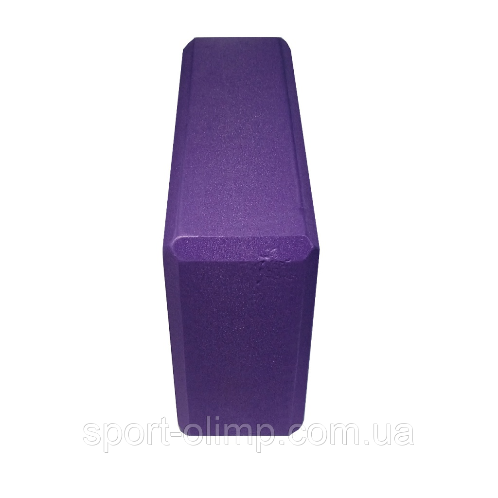 Блок для йоги. Кирпичик для йоги SNS 23см*15,5см*7,5см Фиолетовый - фото 6 - id-p1721788714