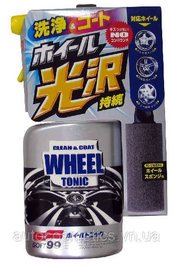 Очисник дисків Soft99 New Wheel Tonic захист + антистатик, 400 мл