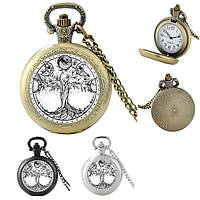 Годинник кишеньковий на ланцюжку з триєдиною Богинею, місяцем і деревом життя