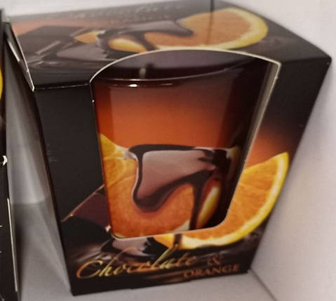 Свічка ароматична "CHOCOLATE is ORANGE" "Шоколад та апельсин" 03575, фото 2