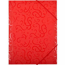 Тека пластикова на гумці А4 з візерунком, папка KNZ, фото 5