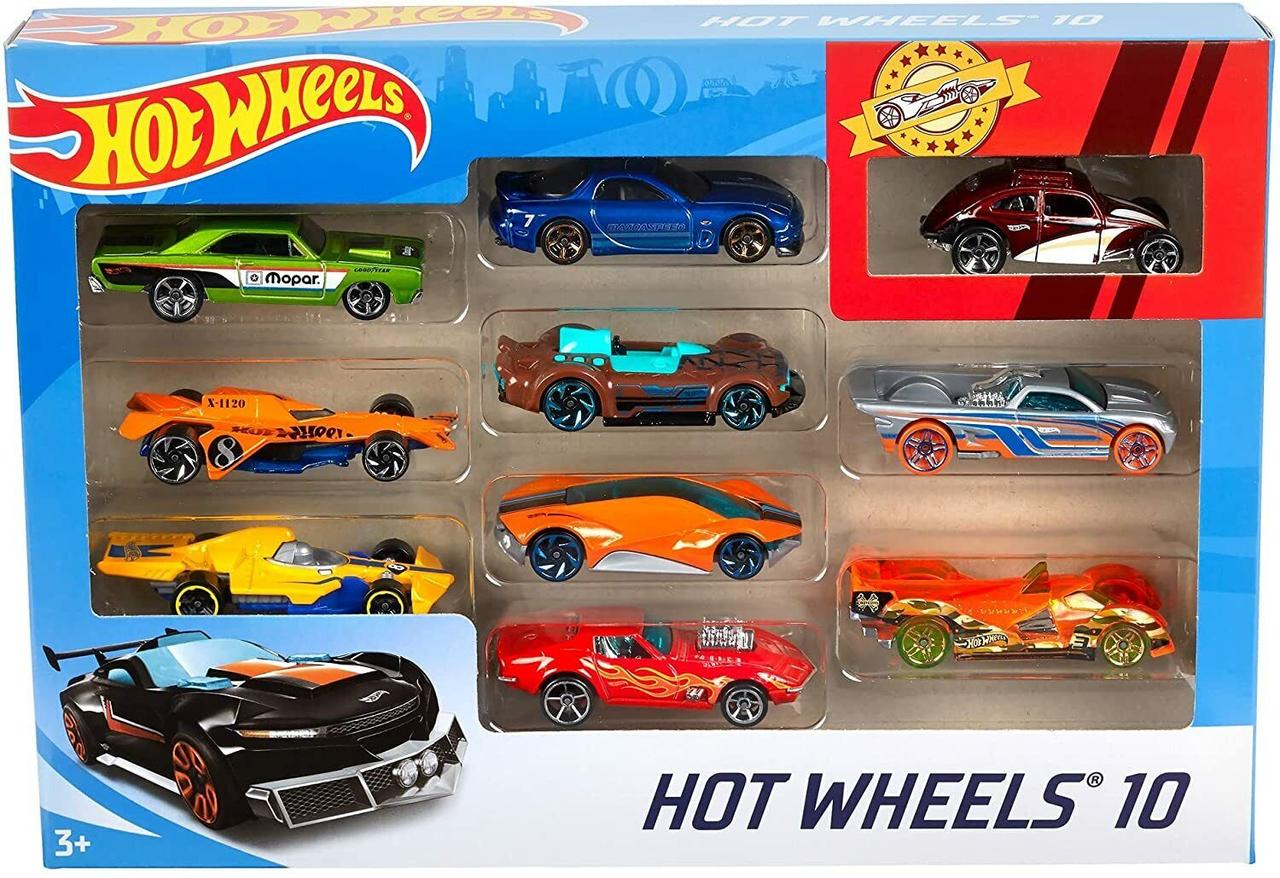 Коллекционный набор моделей автомобилей Hot Wheels 54886 10 Car