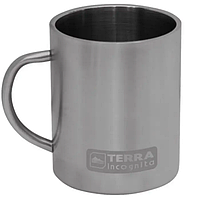 Термокружка Terra Incognita T-Mug 220 мл, серебристая, нержавеющая сталь, термочашка для кофе/чая