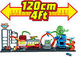 Трек Хот Вілс Автомийка Кольорове перевтілення Вибух кольорів Hot Wheels City Ultimate Octo Car Wash Оригінал, фото 8