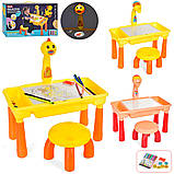 Столик зі стільчиком та проєктором для малювання арт. 201-12B, фото 7