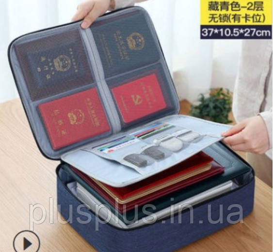 Ділова сумка-портфель для подорожей, дорожній кейс, органайзер для документів і гаджетів.