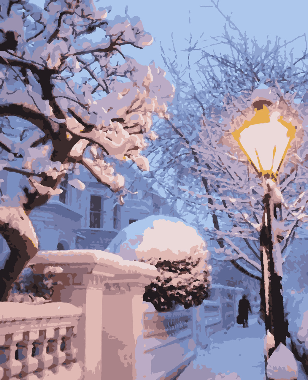 Картина за номерами "Снижна зима" 50*60 см