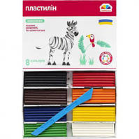 Пластилин 8 цветов Гамма "Увлечение" 128 гр