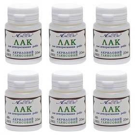 Лак акриловий глянсовий для декоративних робіт Л-170 KNZ