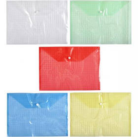 Папка-конверт кнопка А4 209 прозора 12 мікронів KNZ