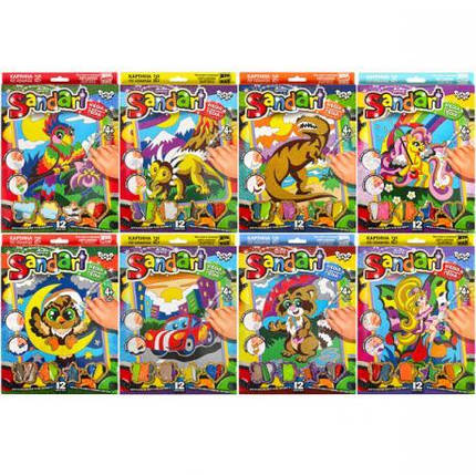 Фреска із кольорового піску "Sand Art" Danko toys KNZ, фото 1