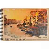 Альбом A4 "KRAFT" 40 аркушів, 120г/м² спіраль KNZ, фото 2