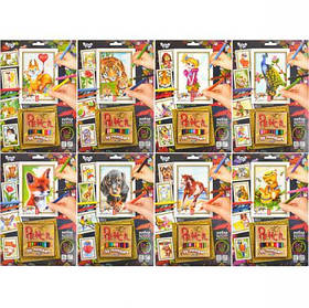 Розмальовка олівцями за номерами + 12 олівців Danko toys "Pencil by numbers" KNZ