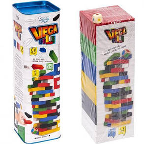 Настільна гра "Vega Color" 54 бруски Дженга кольорова | Вега кольорова | Jenga Color УКР GVC-01U KNZ, фото 4