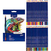 Набор цветных карандашей 36 цветов Marco Chroma, в картонной упаковке 8010-36CB