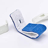 Губка Щітка з ручкою для ванної кімнати та туалету з абразивом біла, фото 3