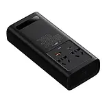 Автомобільний інвертор Baseus 300 W з 2 розетками на 220 V + USB + Type-C (чистий синус) — Чорний, фото 5