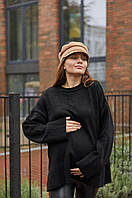 Вязаный свитер однотонный для беременных Diana One Size (подойдет с 42 по 52 размер)