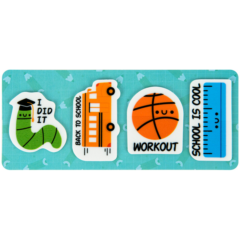 Закладки пластикові Kite School 4x20 шт 35х50 мм K22-479-4